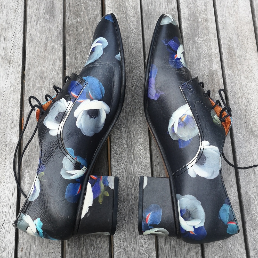 Minimarket flowered leather shoes - Picture 10 of 15